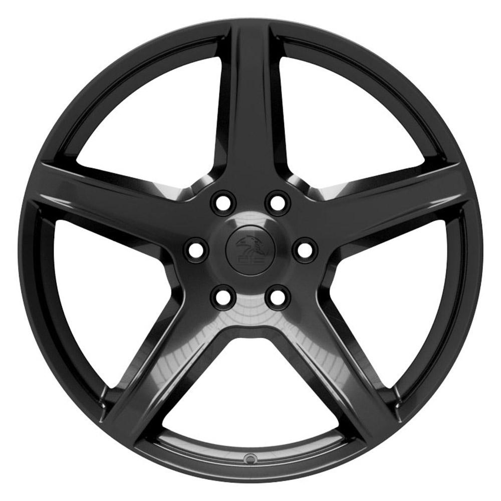 22" Replica Wheel fits Ram 1500 - DG22 Black 22x9.5