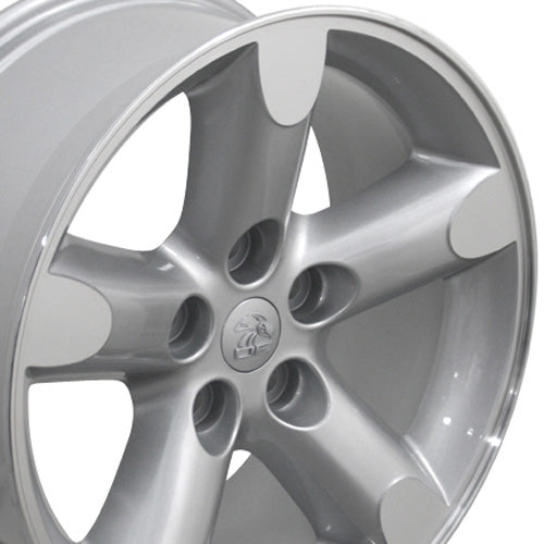 20" Fits Dodge - Ram 15 Wheel - Silver Mach'd Face 2x9 | Suncoast Wheels Dodge Hellcat replica wheels, Grand Cherokee SRT replica wheels, Challenger reproduction wheels, affordable Dodge replica rims