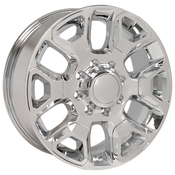 20" fits Dodge - 25-35 Replica Wheel - Chrome with Chrome Inserts 2x8 | Suncoast Wheels 17 inch factory Jeep wheels, Charger replica wheels, Jeep SRT8 replica wheels
