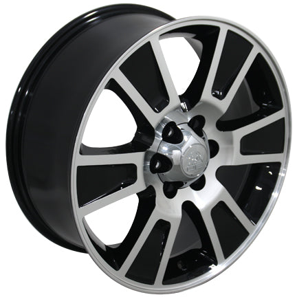 20" Fits Ford - F-15 Style Replica Wheel - Black Mach'd Face 2x8.5 | Suncoast Wheels Ford Explorer replica wheels, affordable F150 OEM wheels, high quality Ford F150 aftermarket rims, inexpensive Mustang replica wheels