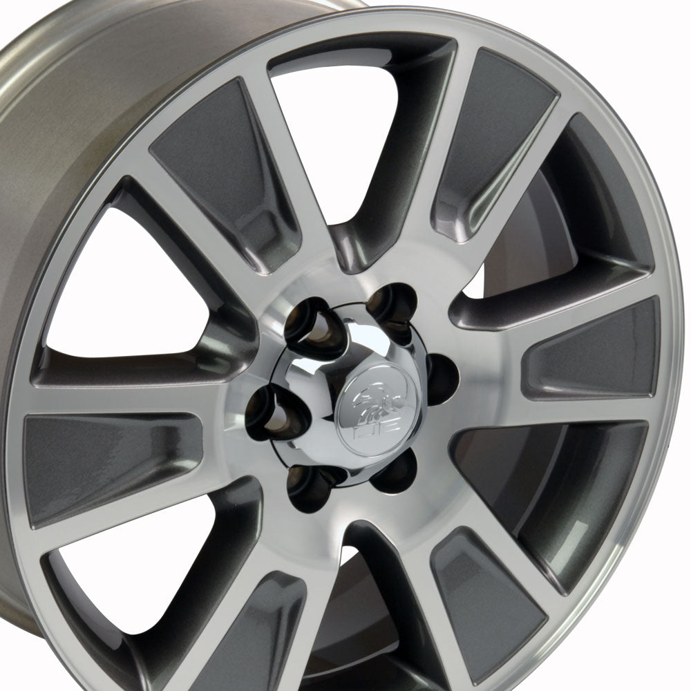 20" Fits Ford - F-15 Style Replica Wheel - Gunmetal Mach'd Face 2x8.5 | Suncoast Wheels Ford Explorer replica wheels, affordable F150 OEM wheels, high quality Ford F150 aftermarket rims, inexpensive Mustang replica wheels