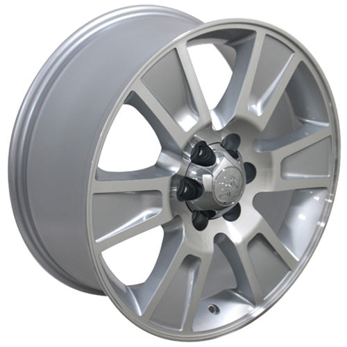 20" Fits Ford - F-15 Style Replica Wheel - Silver Mach'd Face 2x8.5 | Suncoast Wheels Ford Explorer replica wheels, affordable F150 OEM wheels, high quality Ford F150 aftermarket rims, inexpensive Mustang replica wheels