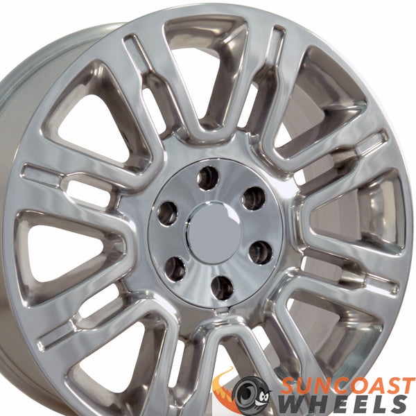 20 inch Rim Fits Ford Expedition Style FR98 20x8.5 Polished Aluminum Wheel