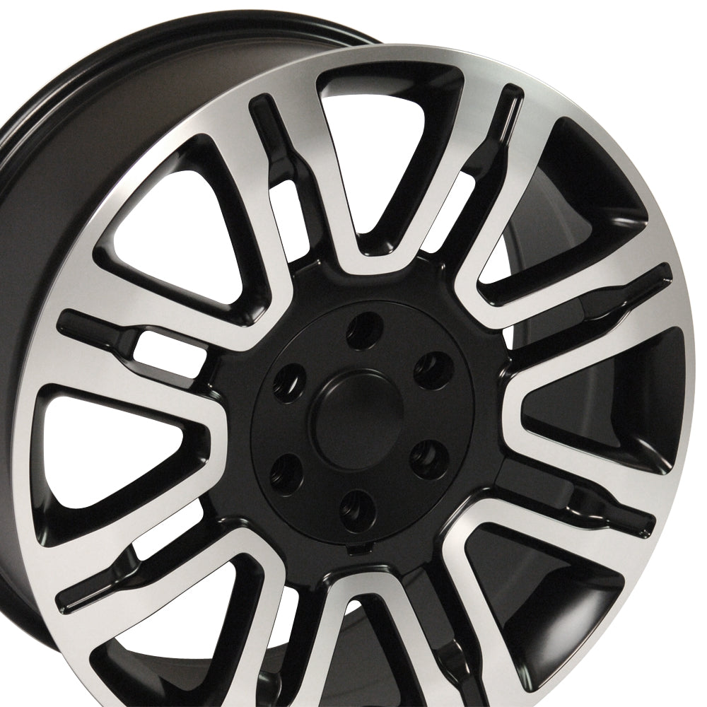 20" Fits Ford - Expedition Style Replica Wheel - Satin Black with a Machined Face 2x8.5 SD | Suncoast Wheels Ford Explorer replica wheels, affordable F150 OEM wheels, high quality Ford F150 aftermarket rims, inexpensive Mustang replica wheels