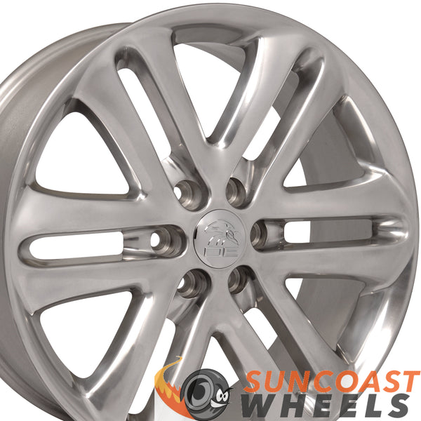 22 inch Rim Fits Ford F150 Style FR76 22x9 Polished Aluminum Wheel