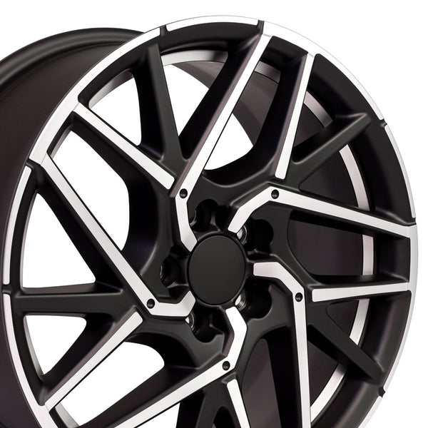18" Rim Fits Honda Civic Style 18x8 Satin Black Mach'd Hollander 64107