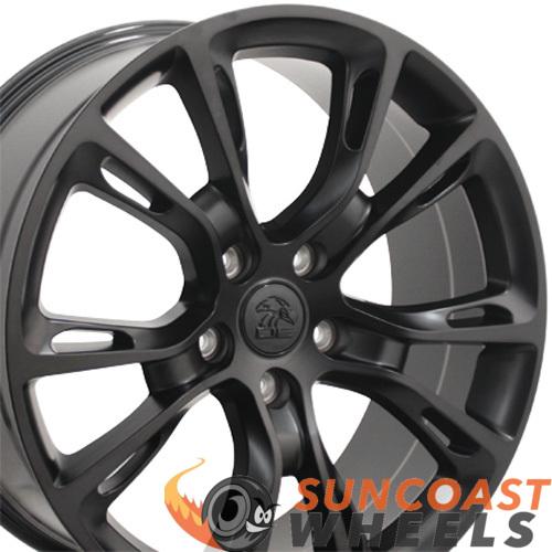 20 inch Rim Fits Jeep Grand Cherokee Style JP16 20x8.5 Satin Black Wheel