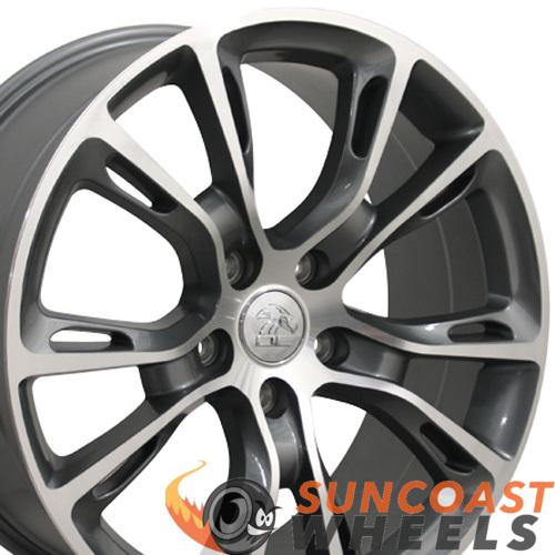 20 inch Rim Fits Jeep Grand Cherokee Style JP16 20x8.5 Gunmetal Machined Wheel