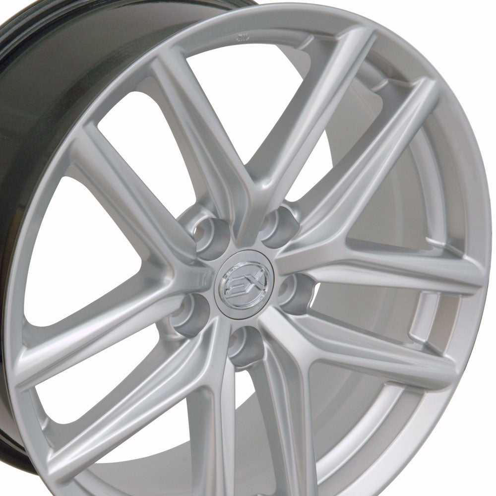 18" Fits Lexus - IS Style Replica Wheel - Hyper Silver 18x8 | Suncoast Wheels Toyota OEM replica wheels, Toyota factory rims, Scion OEM rims, high quality affordable Lexus aftermarket wheels
