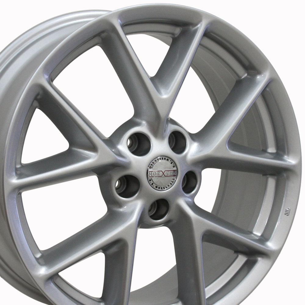 19 inch Rim Fits Nissan Maxima Style NS20 19x8 Silver Wheel