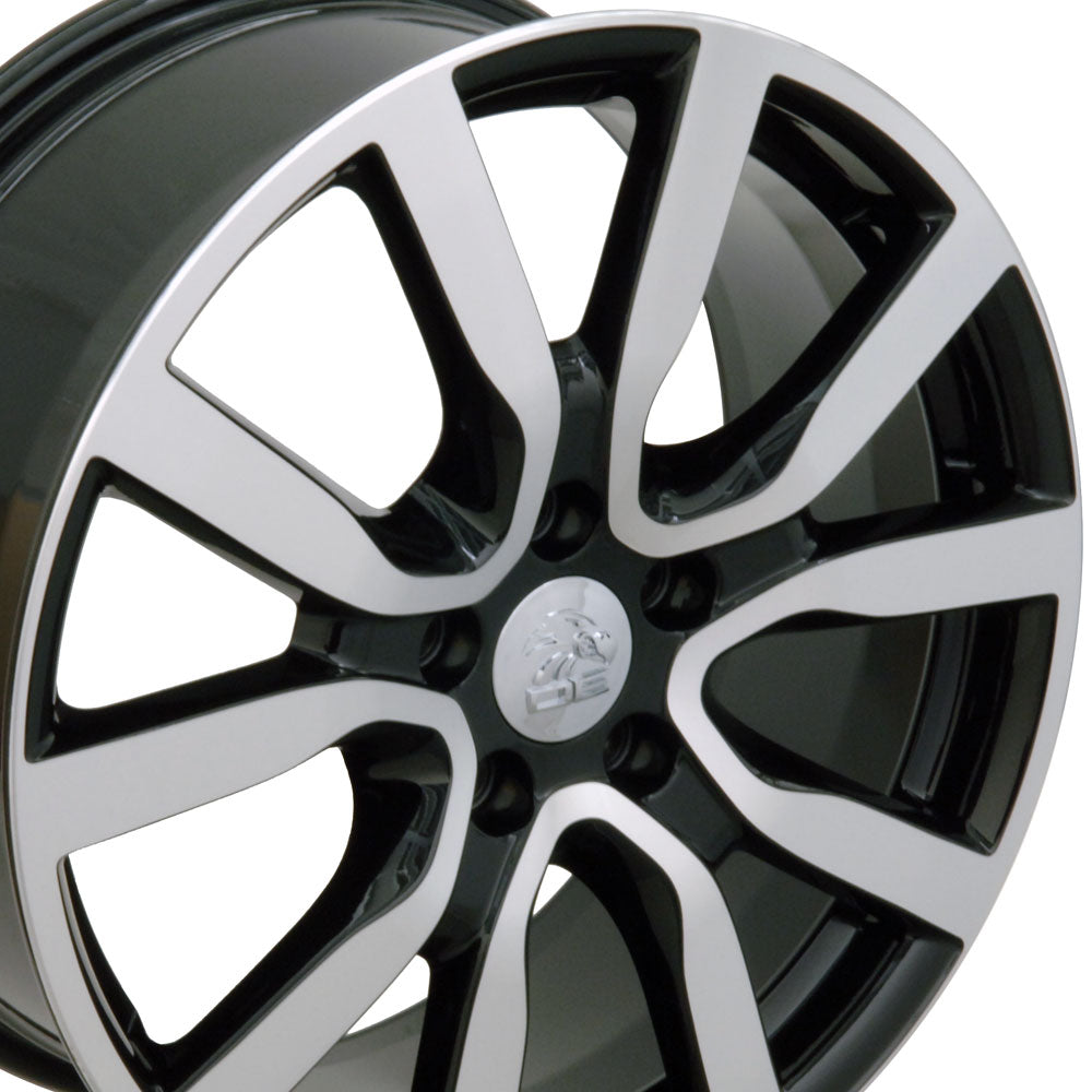 18" Fits VW Volkswagen - Golf Style Replica Wheel - Black Mach'd Face 18x7.5 | Suncoast Wheels high quality affordable replacement rims, replica OEM stock wheels, quality budget rims