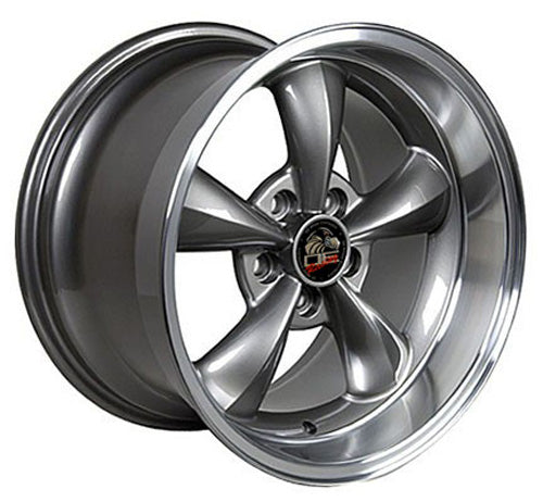 17" Fits Ford - Mustang Bullitt Wheel - Anthracite Mach'd Lip 17x1.5 | Suncoast Wheels Ford Explorer replica wheels, affordable F150 OEM wheels, high quality Ford F150 aftermarket rims, inexpensive Mustang replica wheels