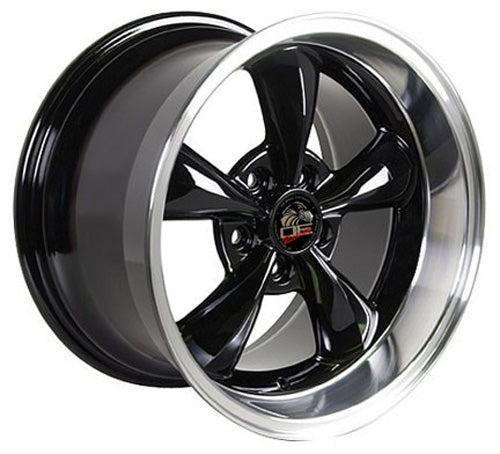 17" Fits Ford - Mustang Bullitt Wheel - Black Mach'd Lip 17x1.5 | Suncoast Wheels Ford Explorer replica wheels, affordable F150 OEM wheels, high quality Ford F150 aftermarket rims, inexpensive Mustang replica wheels