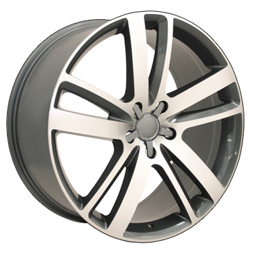 20" Fits Audi - Q7 Wheel - Gunmetal Mach'd Face 2x9 | Suncoast Wheels Audi factory replica wheels, Volkswagen OEM alloy wheels, affordable replica Audi wheels