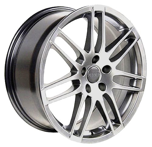 17" Fits Audi - RS4 Wheel - Hyper Silver 17x7.5 | Suncoast Wheels Audi factory replica wheels, Volkswagen OEM alloy wheels, affordable replica Audi wheels