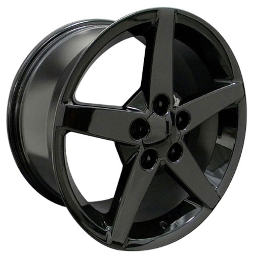17" Fits Chevrolet - Corvette C6 Wheel - Black 17x8.5 | Suncoast Wheels 22 inch OEM Chevy Wheels, factory Silverado 20 inch wheels, GMC replica wheels
