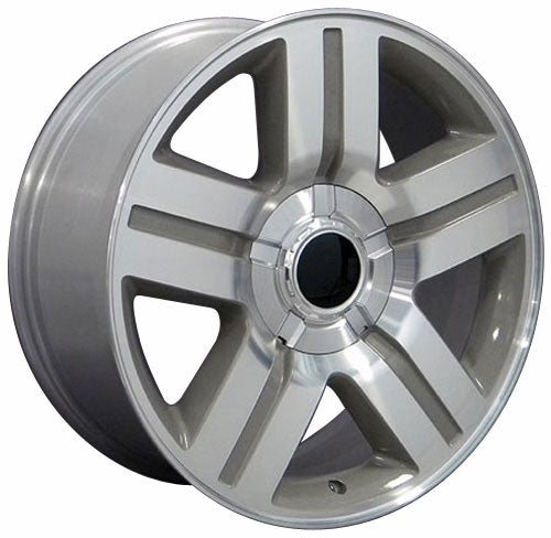 20" Fits Chevrolet - Texas Wheel - Silver 2x8.5 | Suncoast Wheels 22 inch OEM Chevy Wheels, factory Silverado 20 inch wheels, GMC replica wheels