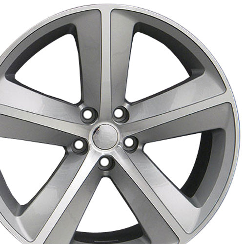 20" Fits Dodge - Challenger SRT Wheel - Silver 2x9 | Suncoast Wheels Dodge Hellcat replica wheels, Grand Cherokee SRT replica wheels, Challenger reproduction wheels, affordable Dodge replica rims
