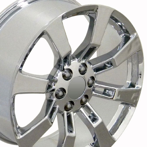 20" Fits Cadillac - Escalade Wheel - Chrome 2x8.5 | Suncoast Wheels 22 inch OEM Chevy Wheels, factory Silverado 20 inch wheels, GMC replica wheels