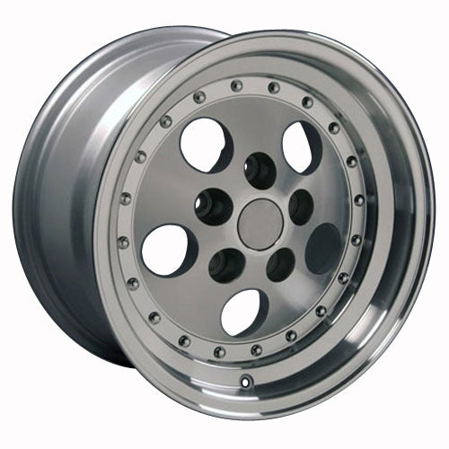 15" Fits Jeep - Wrangler Style Replica Wheel - Silver Mach'd Face 15x8 | Suncoast Wheels high quality affordable replacement rims, replica OEM stock wheels, quality budget rims