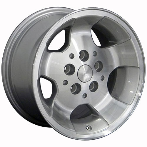 15" Fits Jeep - Wrangler Wheel - Silver Mach'd Face 15x8 | Suncoast Wheels high quality affordable replacement rims, replica OEM stock wheels, quality budget rims