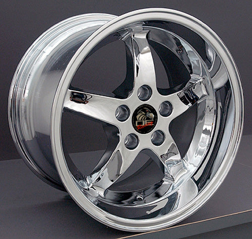 17" Fits Ford - Mustang Cobra R Deep Dish Wheel - Chrome 17x1.5 | Suncoast Wheels Ford Explorer replica wheels, affordable F150 OEM wheels, high quality Ford F150 aftermarket rims, inexpensive Mustang replica wheels