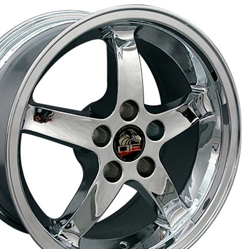 17" Fits Ford - Mustang Cobra R Deep Dish Wheel - Chrome 17x9