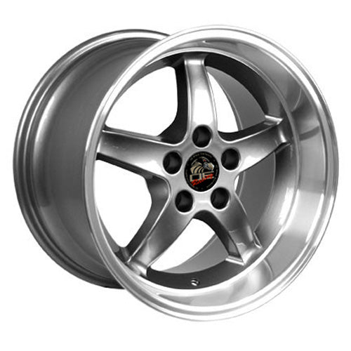 17" Fits Ford - Mustang Cobra R Deep Dish Wheel - Gunmetal Mach'd Lip 17x1.5 | Suncoast Wheels Ford Explorer replica wheels, affordable F150 OEM wheels, high quality Ford F150 aftermarket rims, inexpensive Mustang replica wheels