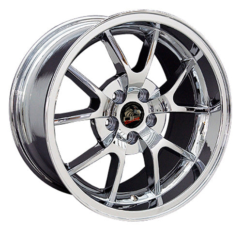 18" Fits Ford - Mustang FR5 Wheel - Chrome 18x1 | Suncoast Wheels Ford Explorer replica wheels, affordable F150 OEM wheels, high quality Ford F150 aftermarket rims, inexpensive Mustang replica wheels