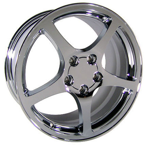 18" Fits Chevrolet - Corvette C5 Wheel - Chrome 18x9.5 | Suncoast Wheels 22 inch OEM Chevy Wheels, factory Silverado 20 inch wheels, GMC replica wheels