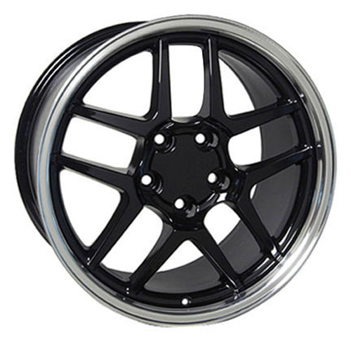 18" Fits Chevrolet - Corvette C5 Z6 Wheel - Black Mach'd Lip 18x1.5 | Suncoast Wheels 22 inch OEM Chevy Wheels, factory Silverado 20 inch wheels, GMC replica wheels