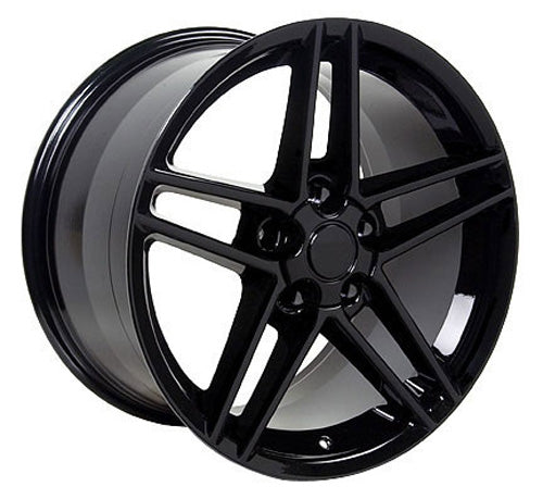 18" Fits Chevrolet - Corvette C6 Z6 Wheel - Black 18x9.5 | Suncoast Wheels 22 inch OEM Chevy Wheels, factory Silverado 20 inch wheels, GMC replica wheels