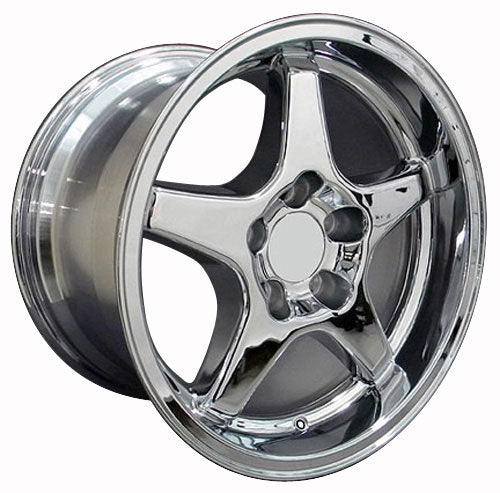 17" Fits Corvette - ZR1 Style Replica Wheel - Chrome 17x11 | Suncoast Wheels 22 inch OEM Chevy Wheels, factory Silverado 20 inch wheels, GMC replica wheels