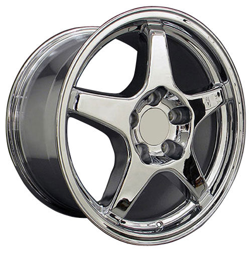17" Fits Corvette - ZR1 Style Replica Wheel - Chrome 17x9.5 | Suncoast Wheels 22 inch OEM Chevy Wheels, factory Silverado 20 inch wheels, GMC replica wheels